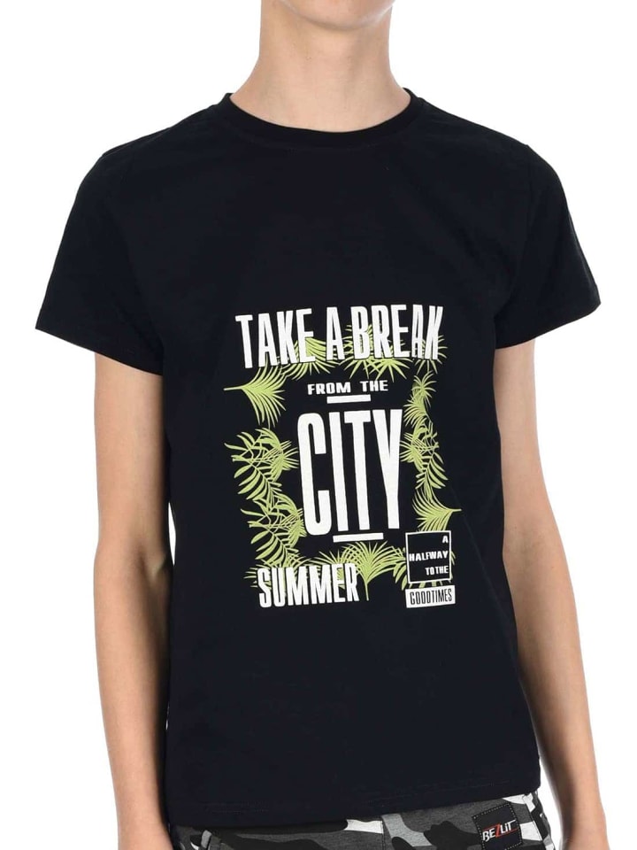 T-Shirt in Schwarz