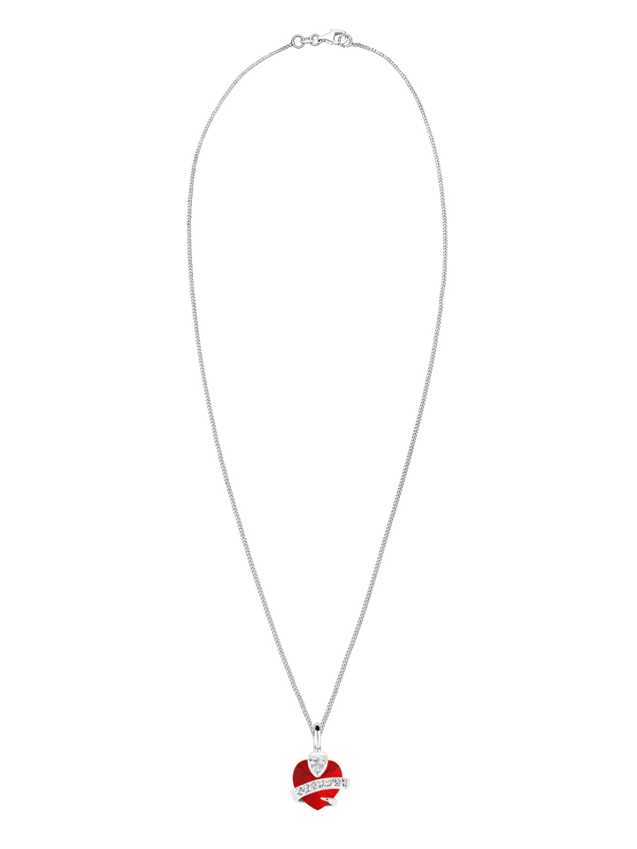 Elli Halskette 925 Sterling Silber Herz in Rot günstig kaufen | limango