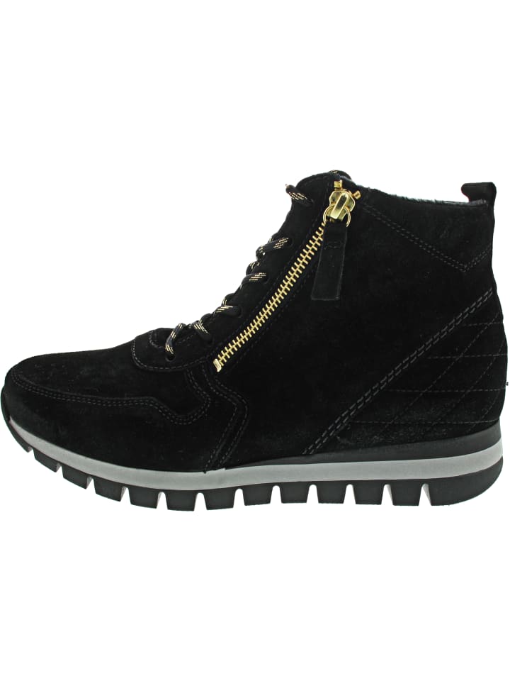 Comfort Schnürstiefel Schwarz