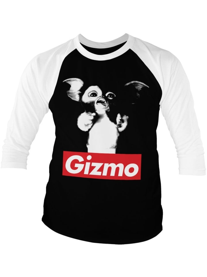 Longsleeve "Gizmo Baseball 3/4 Sleeve Tee" in Weiß