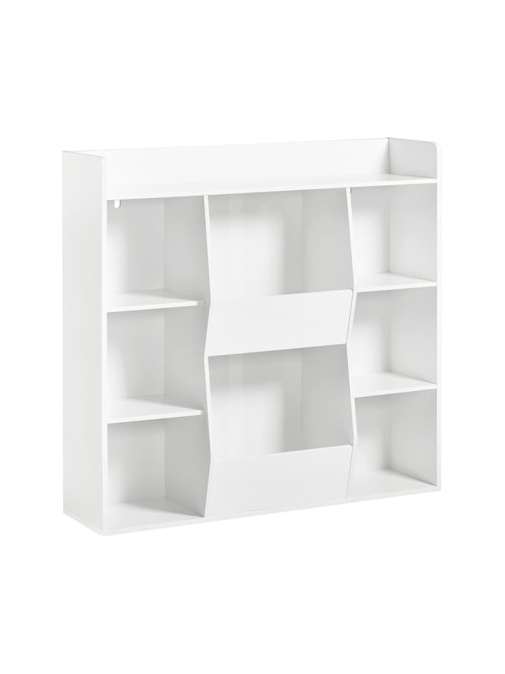 Bücherregal in Reinweiß - (W) 30 x (H) 104 x (L) 106 cm