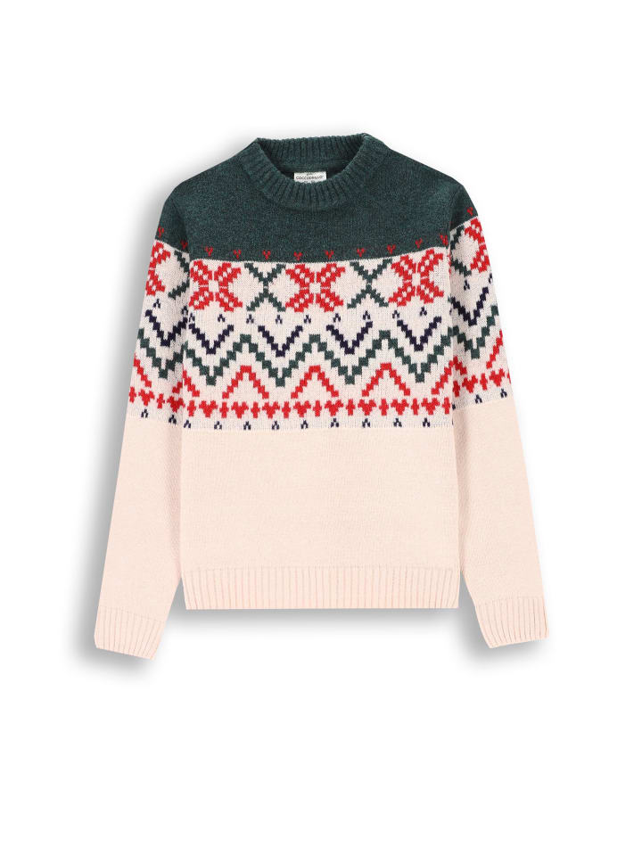 Strickpullover in bunt