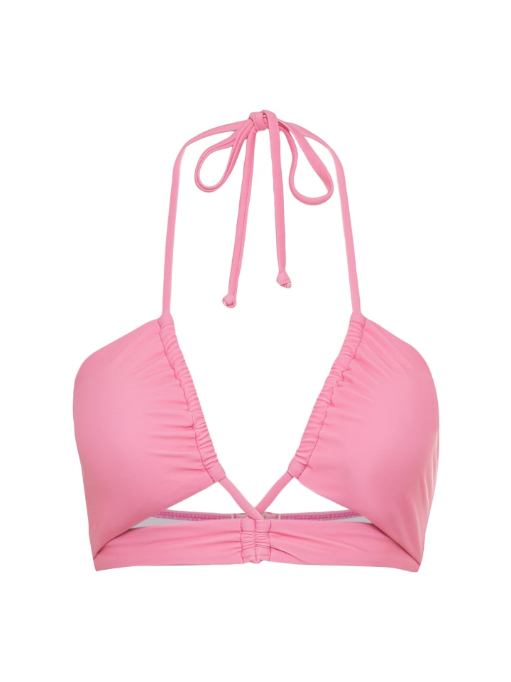 Bandeau-Bikini-Top in hellrosa