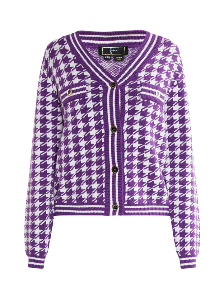 Damen Strickjacke in Dunkellila