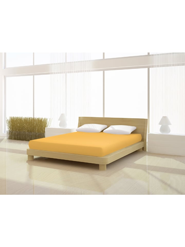Spannbetttuch Elastan classic 180-200 x 200-220 cm in mais