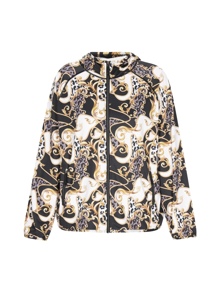 Women Jacket in Black Multicolor