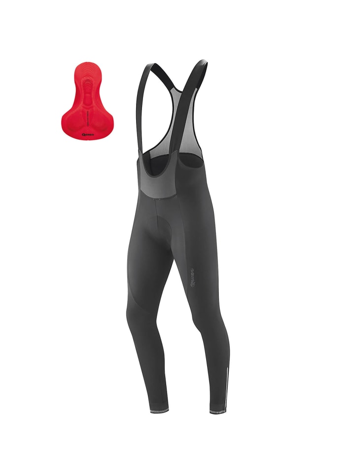 Radhose Sitivo Tight Bib Red in Schwarz