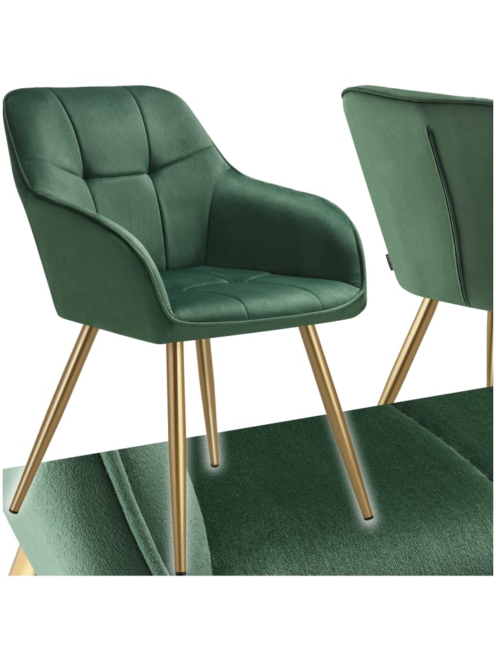 Polstersessel gepolstert, in Samtoptik, gesteppt, 58 x 62 x 82 cm