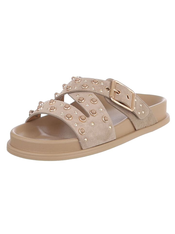 Sandale & Sandalette in Hellbraun