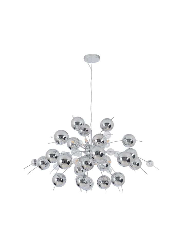 Pendelleuchte "EXPLOSION" in chrome - (L)98 cm x (B)98 cm x (H)187 cm