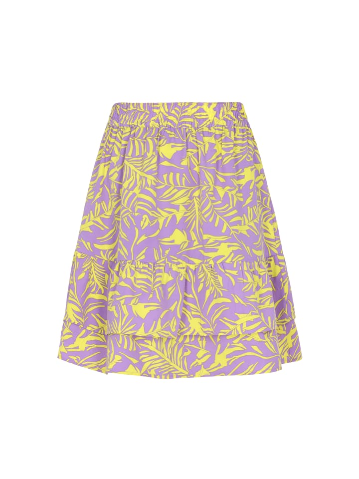 Women Skirt in Violet Multicolor