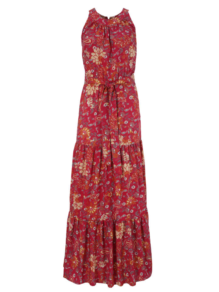 Sommerkleid in rot-bedruckt