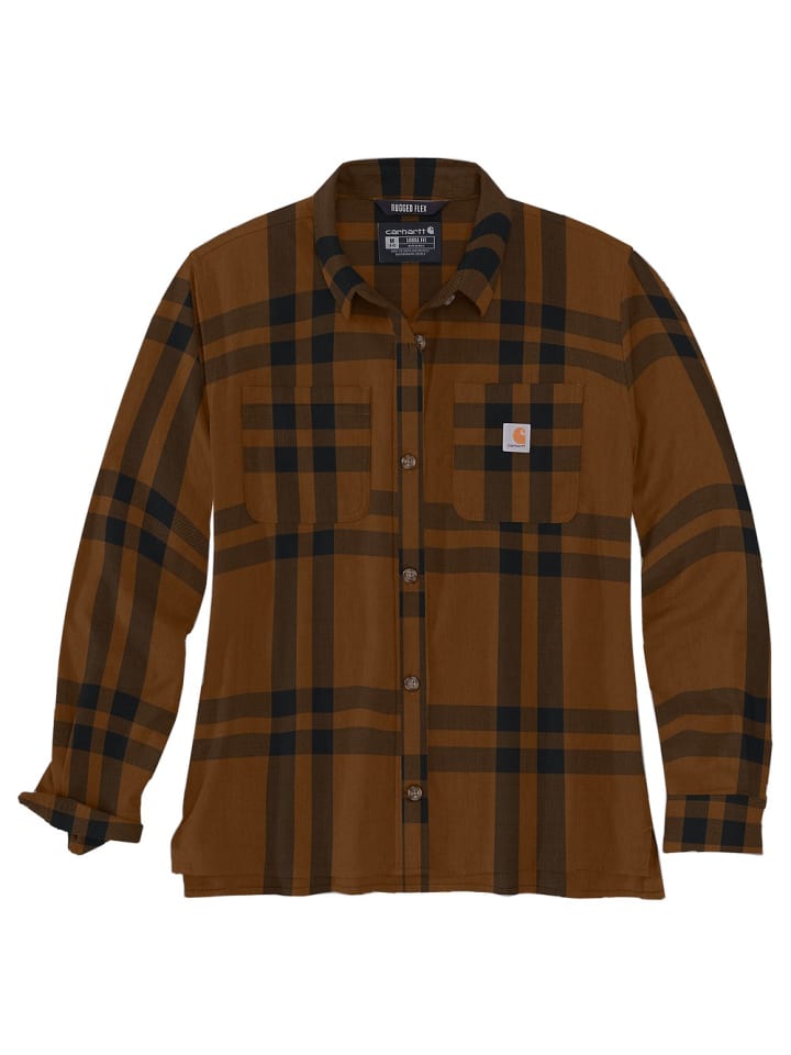 Shirt "Midw. Flannel L/S 105989" in Braun