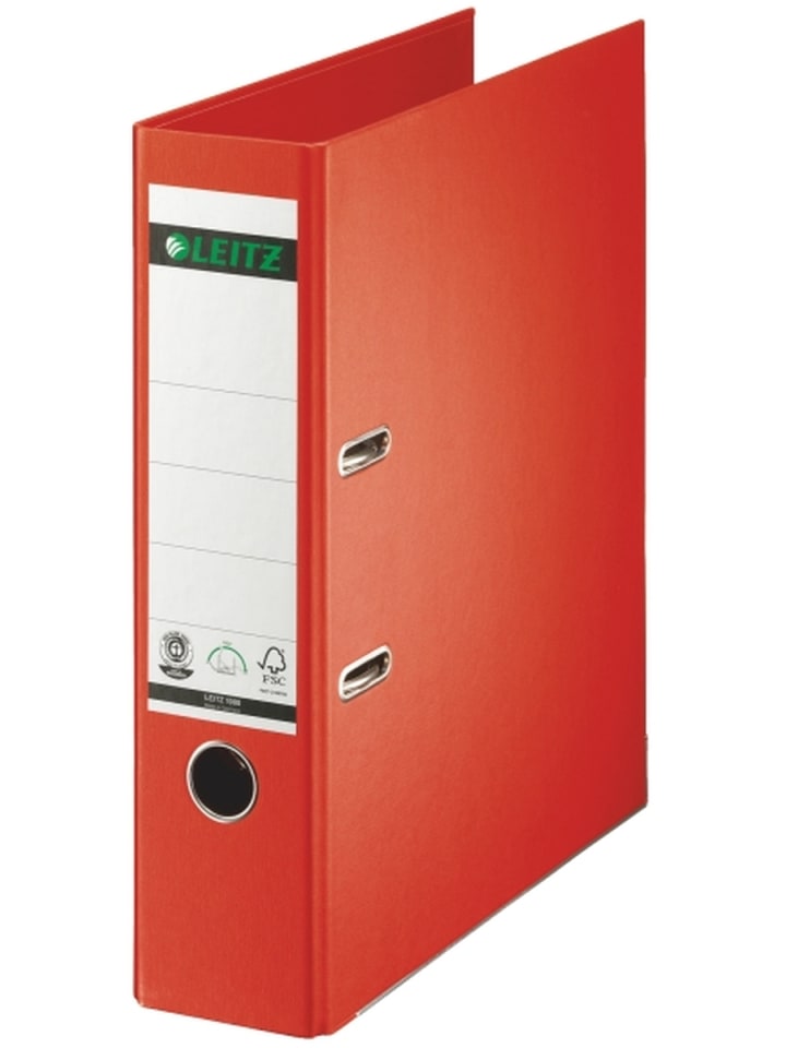 Ordner Pappe A4 180 Grad 80mm hellrot