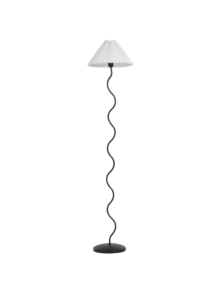 Stehleuchte JIKAWO in Schwarz/Weiß - (W) 25 x (H) 161 x (L) 25 cm