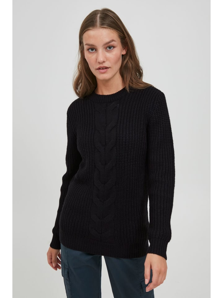 Strickpullover OXNatasja in Schwarz