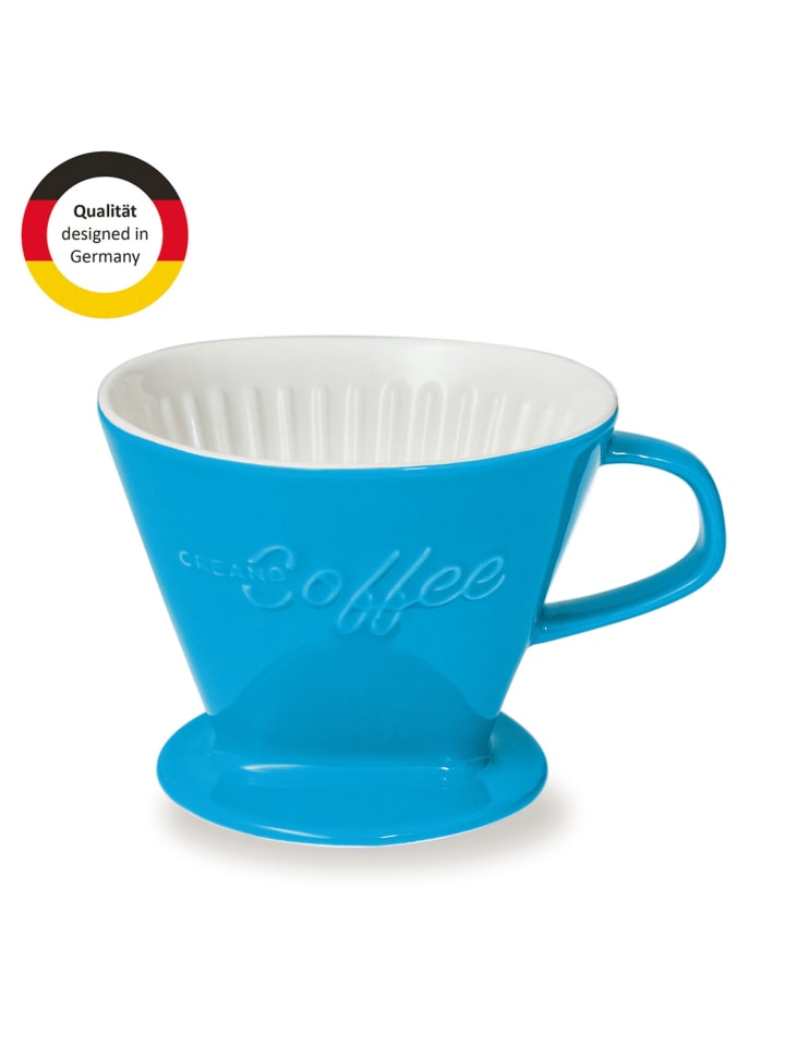 Porzellan Kaffee-Filter in Azurblau