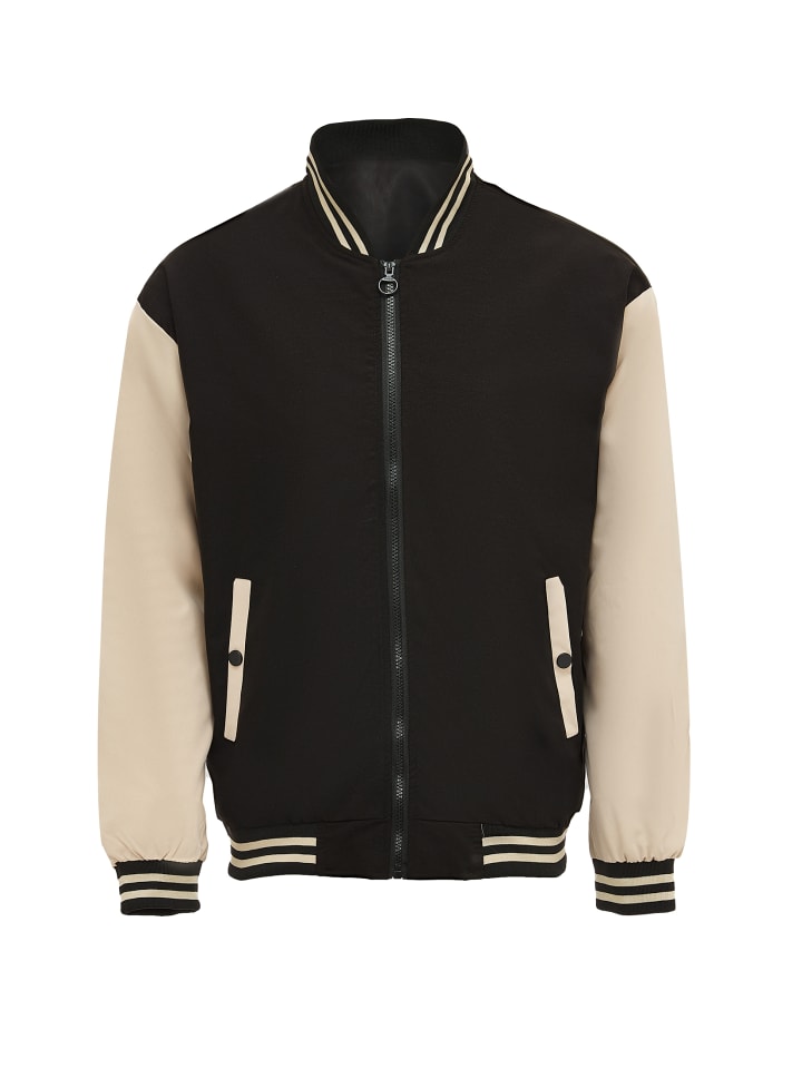 Herren Jacket in SCHWARZ WOLLWEISS