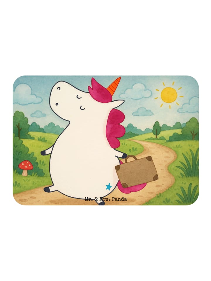 Magnet Einhorn Koffer Design ohne Spruch in Weiß