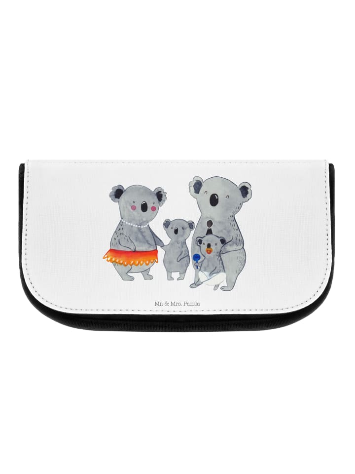 Kulturtasche Koala Familie ohne Spruch in Weiß
