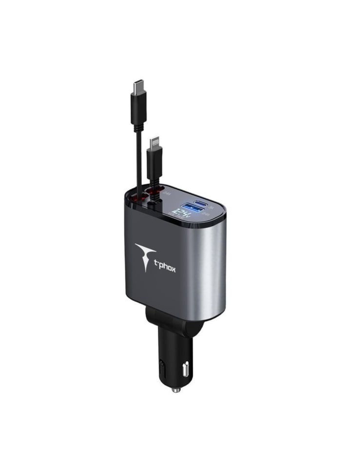 Auto-Ladegerät T-PHOX FLEXIT 4IN1 86W Grau