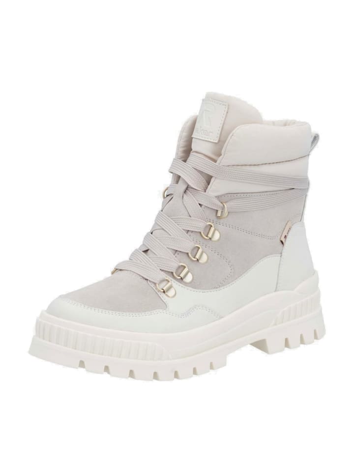 Komfort Stiefeletten in Weiß