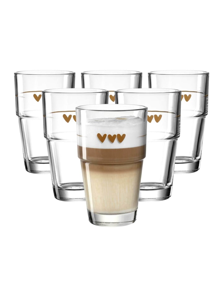 6er Set Becher Solo in Transparent 410 ml