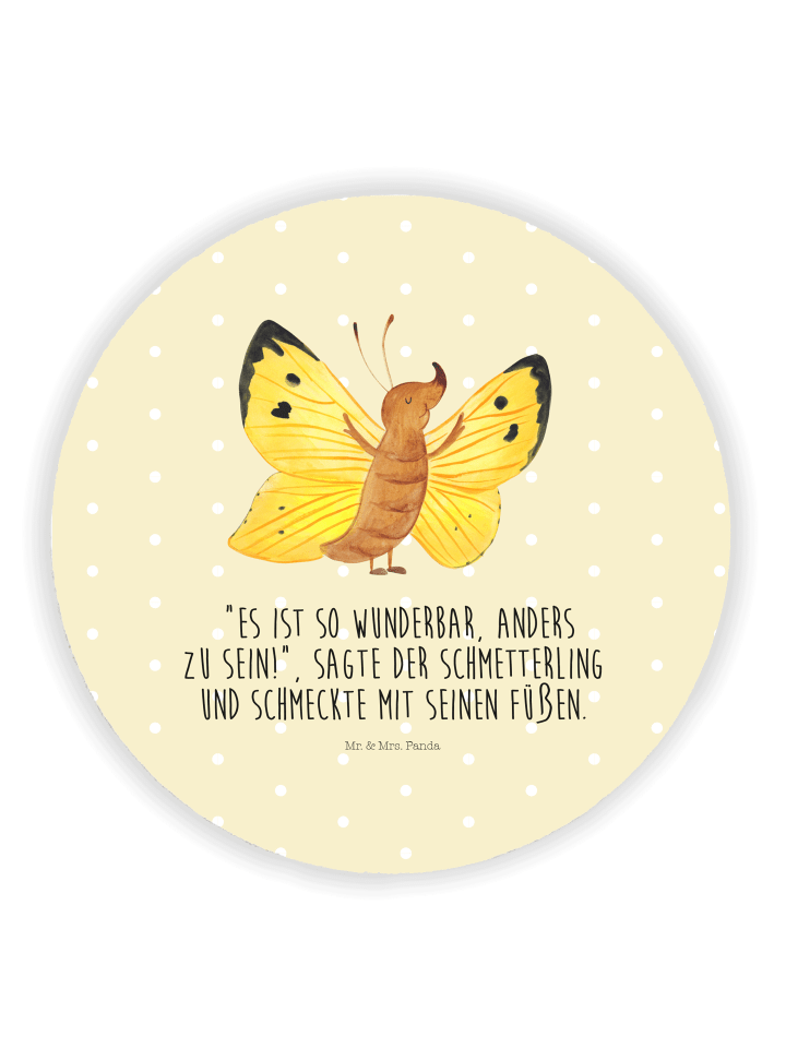 Kühlschrankmagnet Schmetterling Zitronenfalter ... in Gelb Pastell