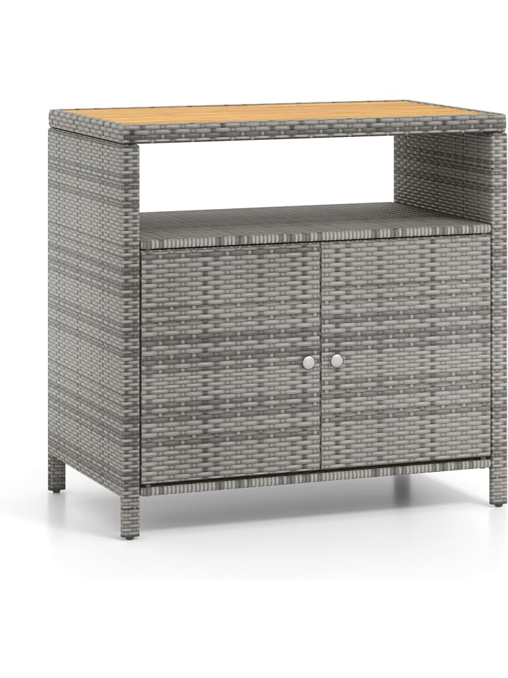 Gartenschrank 90 x 53 x 86 cm in Grau
