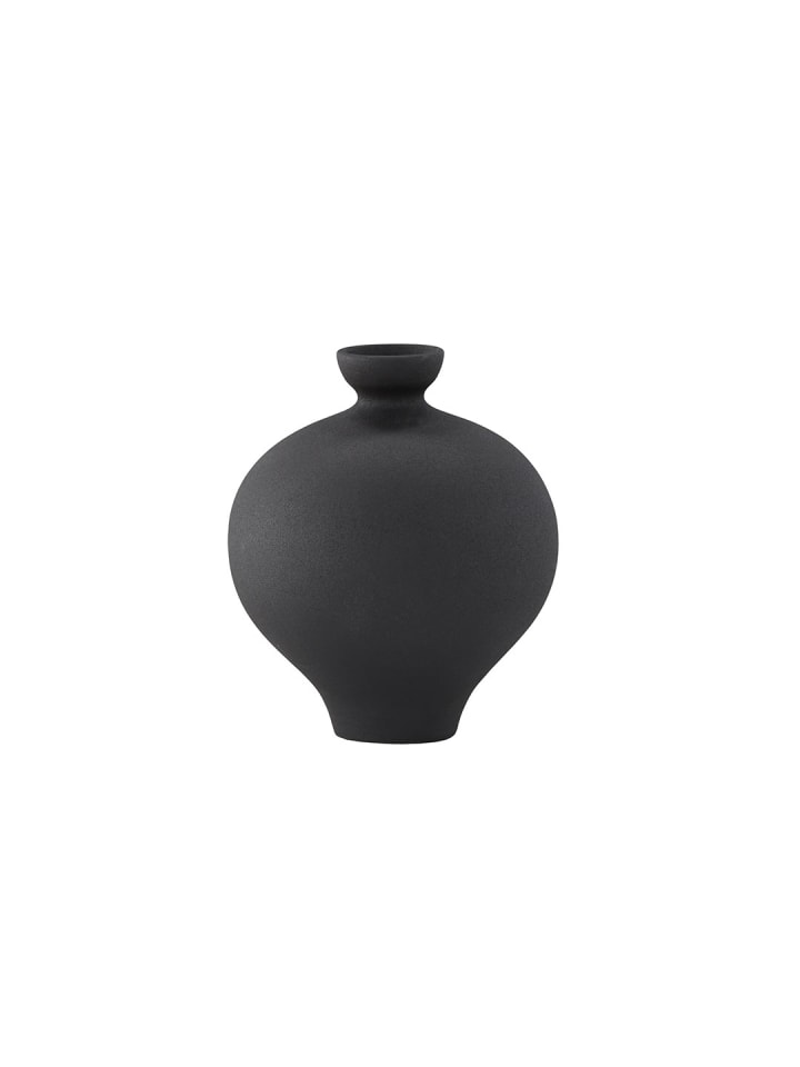 Vase Rellis Schwarz 20 x 20 cm