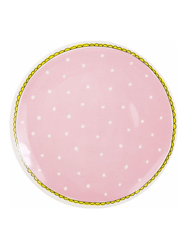 Teller Punkt in Rosa - 26cm