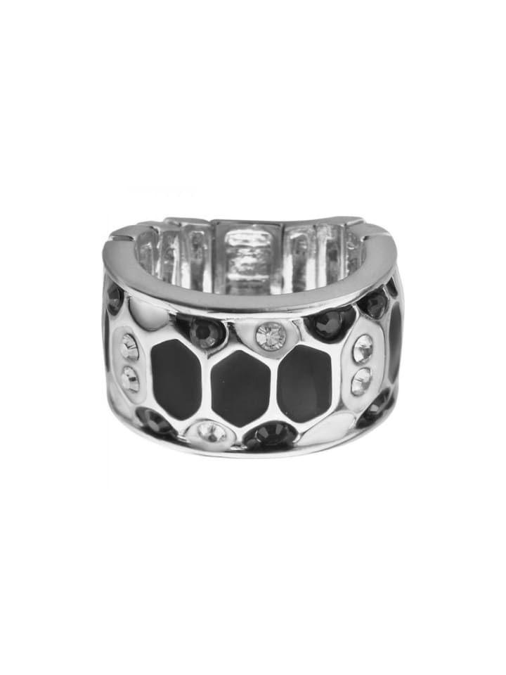 Ring in Silber/Schwarz