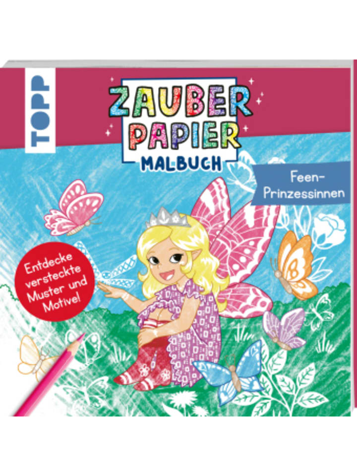 Buch - Zauberpapier Malbuch Feen-Prinzessinnen