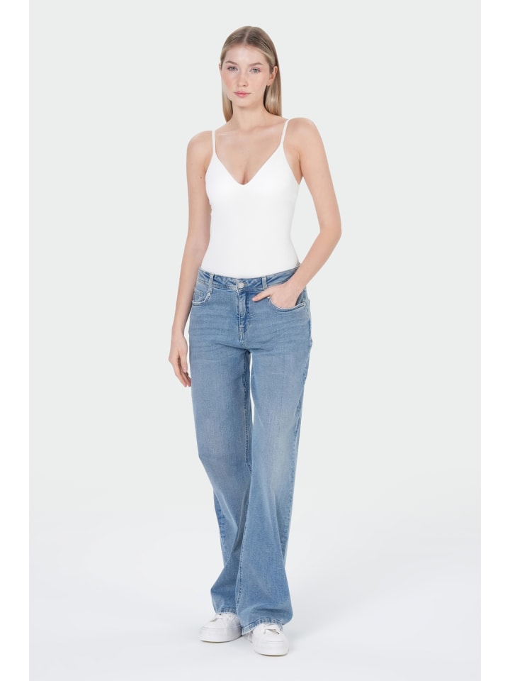 Nicola Wide Leg Light Blue