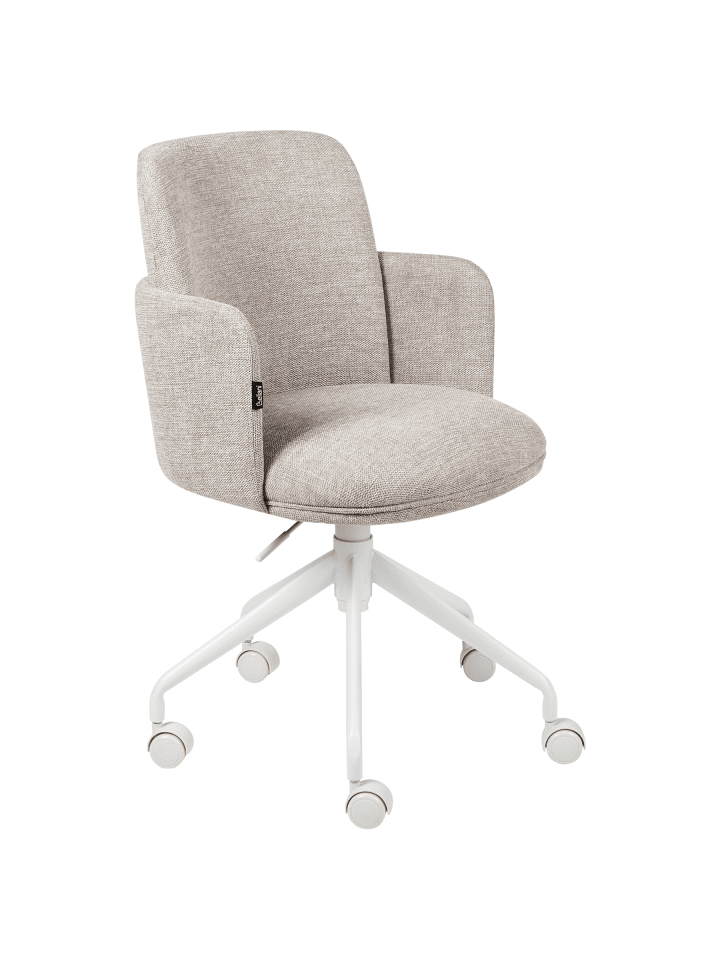 Bürostuhl DRYDEN in Beige/Weiß - (W) 60 x (H) 84 x (L) 60 cm