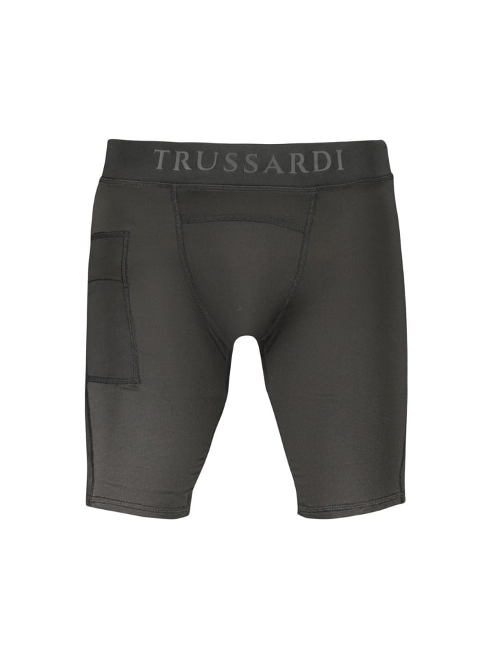 Schwarz Polyester Herren Workout Leggings