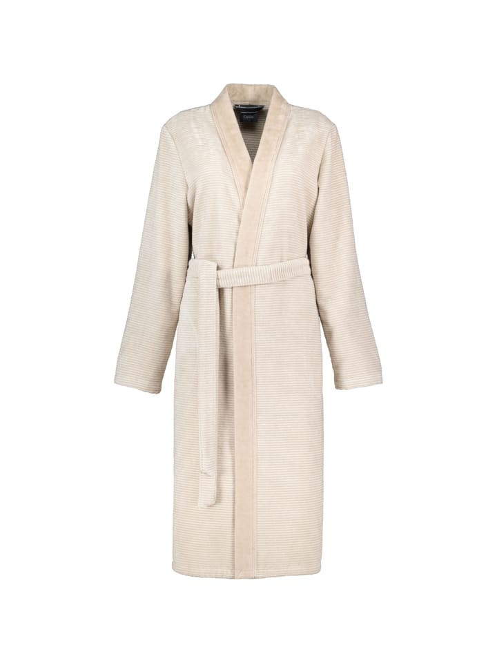 Cawö Bademäntel Damen Kimono Two-Tone 6431 natur - 33 in natur - 33