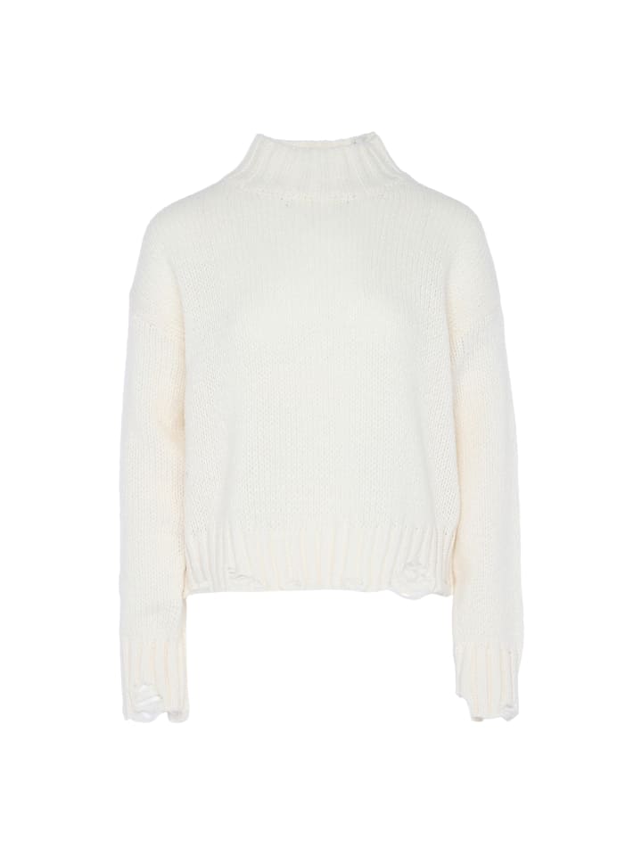 Damen Pullover in WOLLWEISS