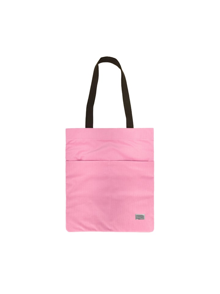 Stylische Einkaufstasche - Freizeittasche ohne Muster mit in Rosa
