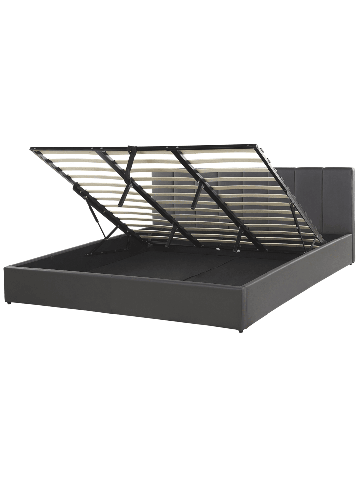 2-tlg Doppelbett DREUX in Grau