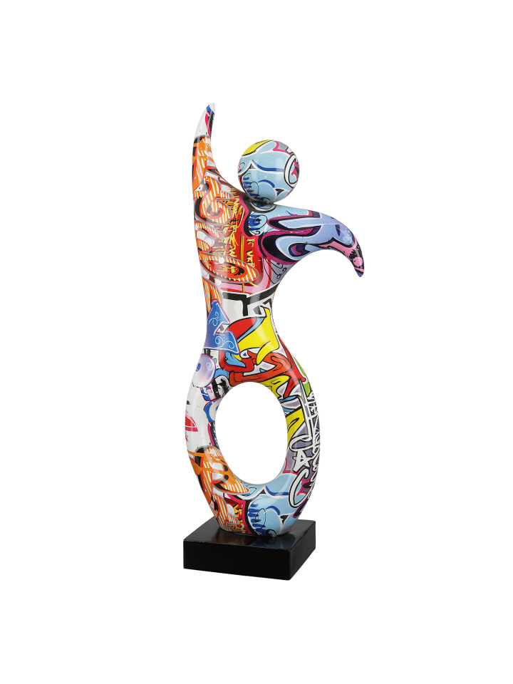 Skulptur Street Art mehrfarbig - (H) 36,5 cm