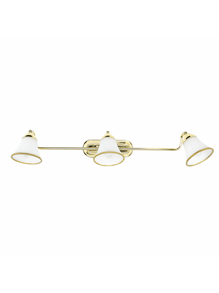 Wandlampe (B)70 x (H)13 cm in Gold Weiß