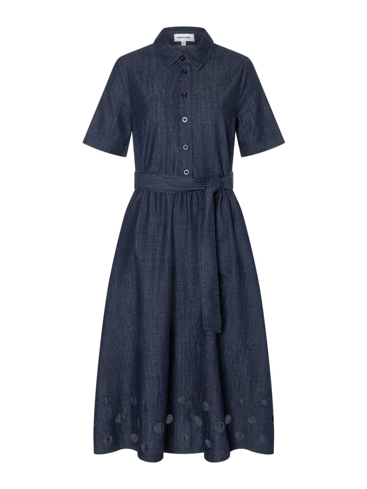 unkompliziertes, leichtes Jeanskleid in dark denim