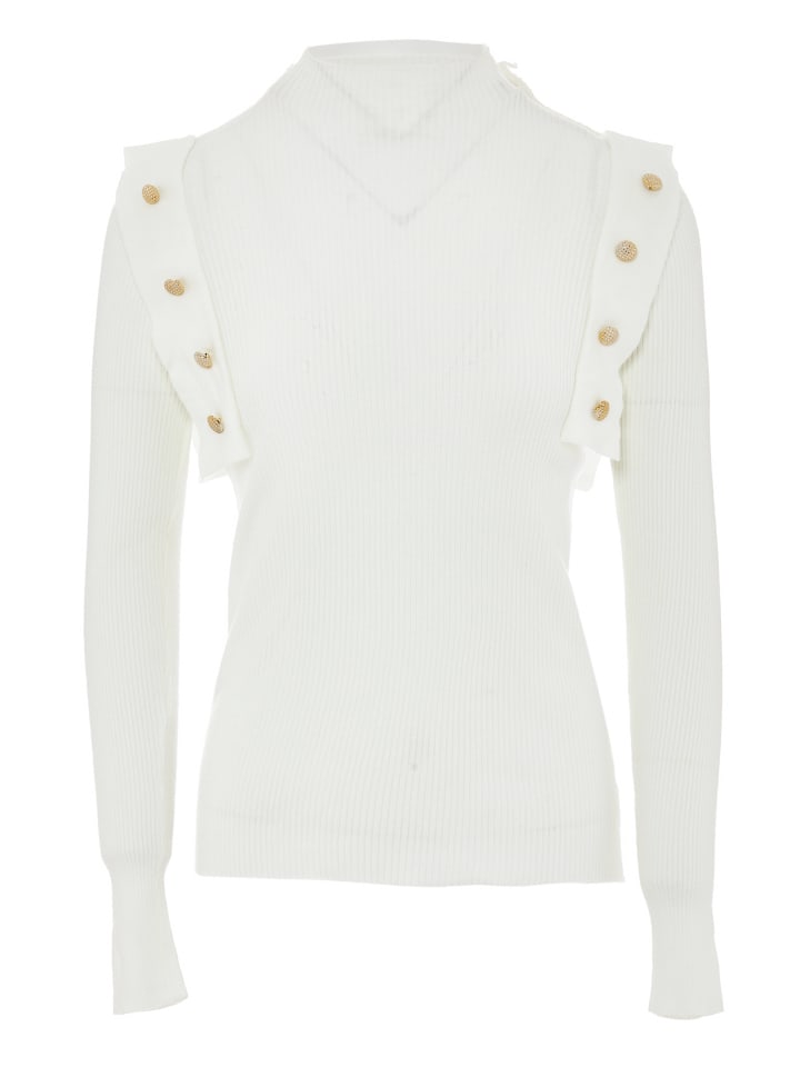 Women Sweater in Weiss