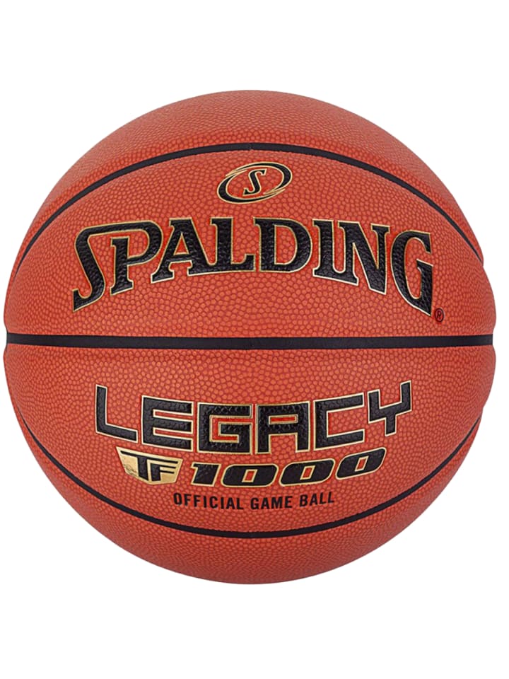 Spalding TF-1000 Legacy Logo FIBA Ball in Orange