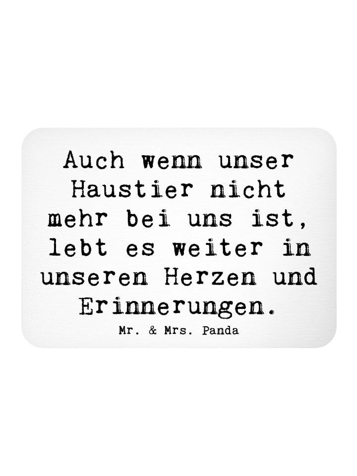 whiteboardmagnet Spruch Trauerbewältigung nach ... in Weiß