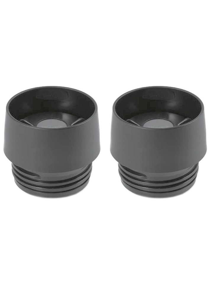 2er-Set Ersatzdeckel Travel Mug für Thermobecher 0,36 & 0,5 Liter in Schwarz in Schwarz