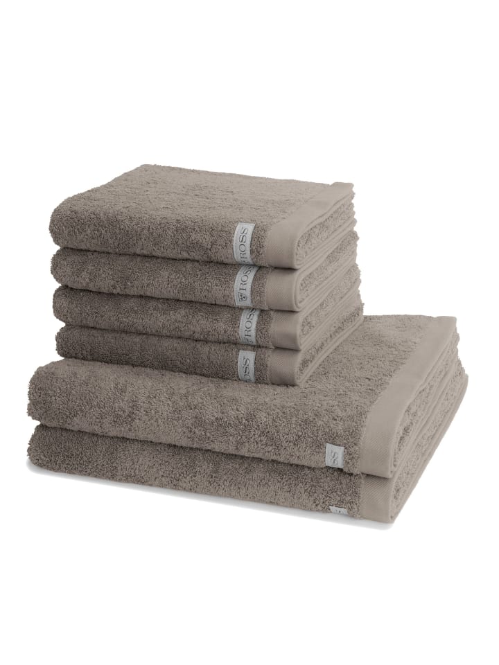 4 X Handtuch 2 X Duschtuch im Set Sinfonie in Taupe