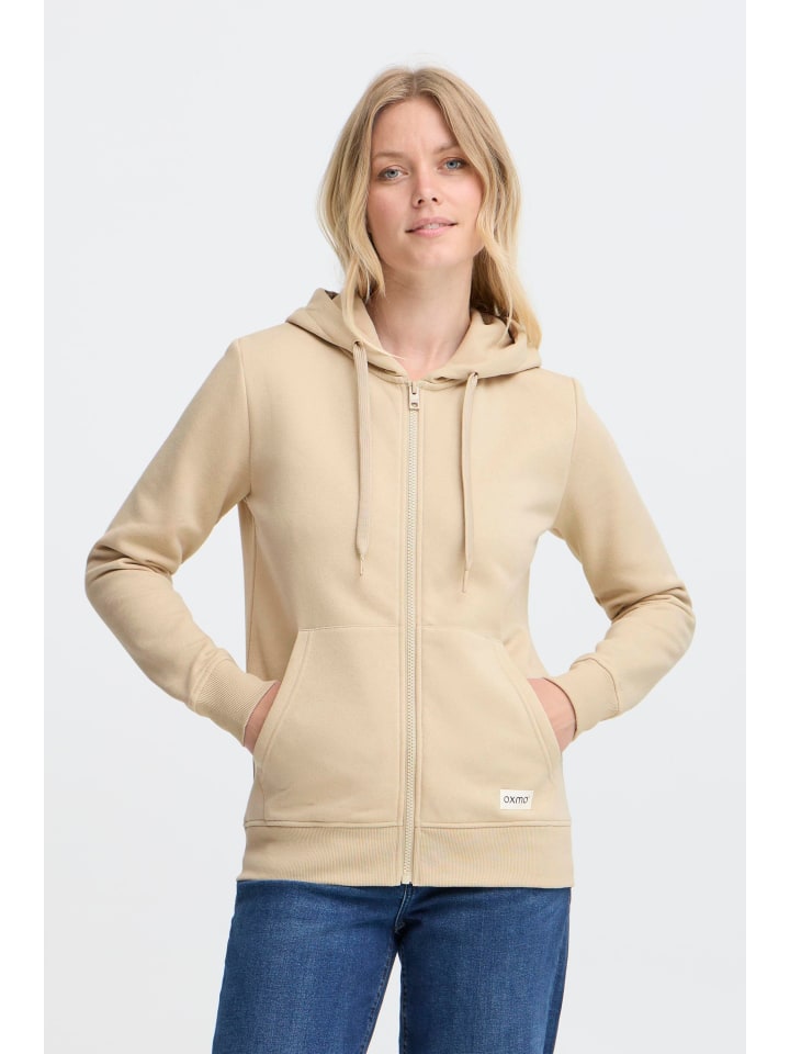 Kapuzenfleecejacke OXKaren in Beige