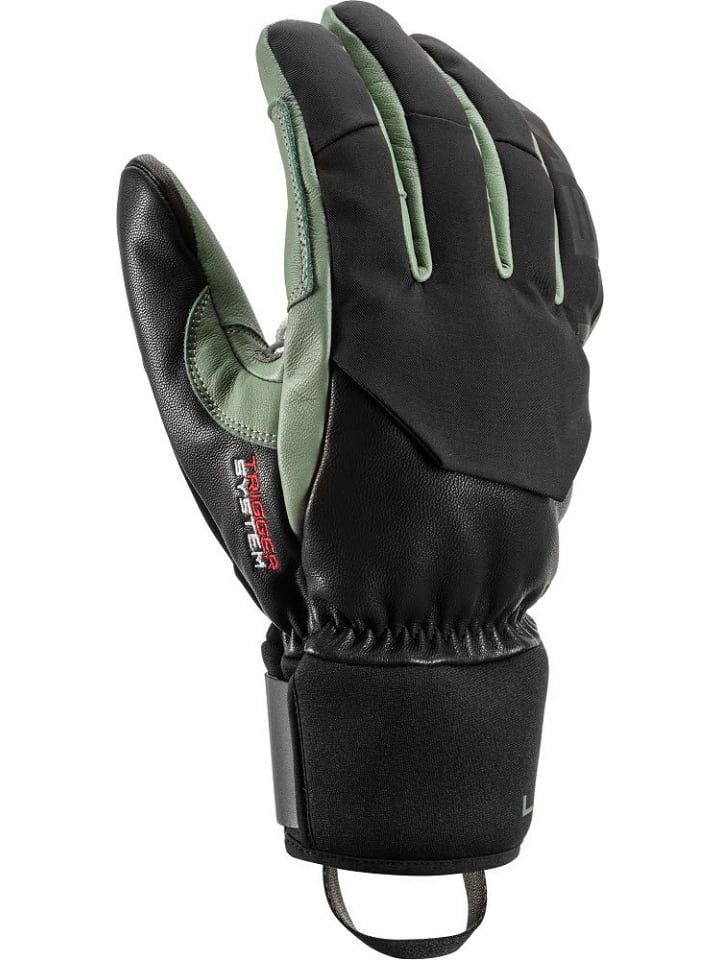 Finger Skihandschuhe in schwarz